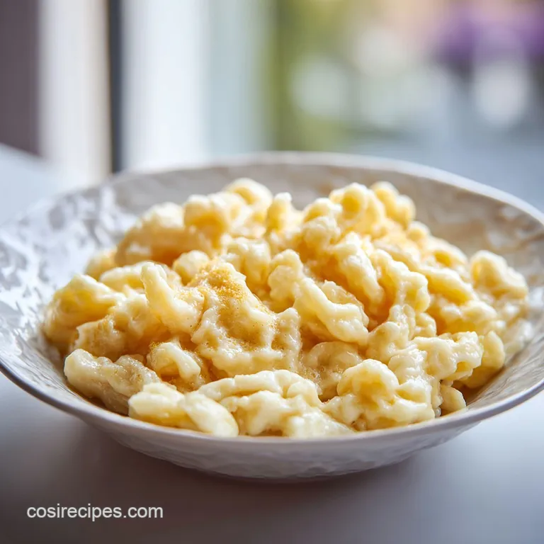 Buttery spaetzle elegantly plated, sprinkled with fresh herbs, glistening, and ready to be enjoyed with a fork.