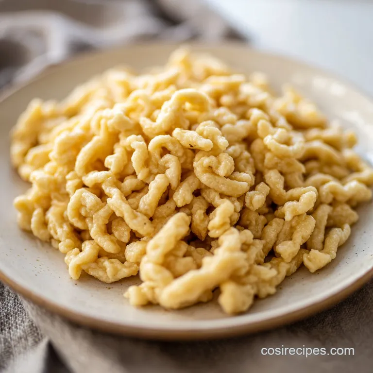 Homemade Spaetzle Recipe: Buttery German Noodles