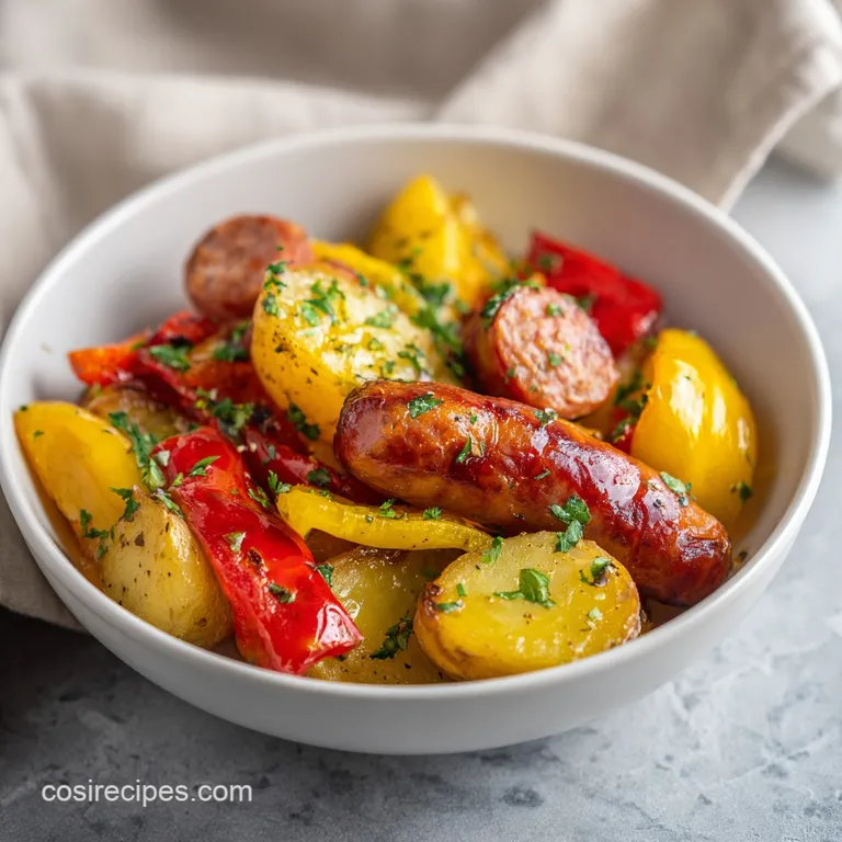 Italian Sausage with Oven Roasted Potatoes
