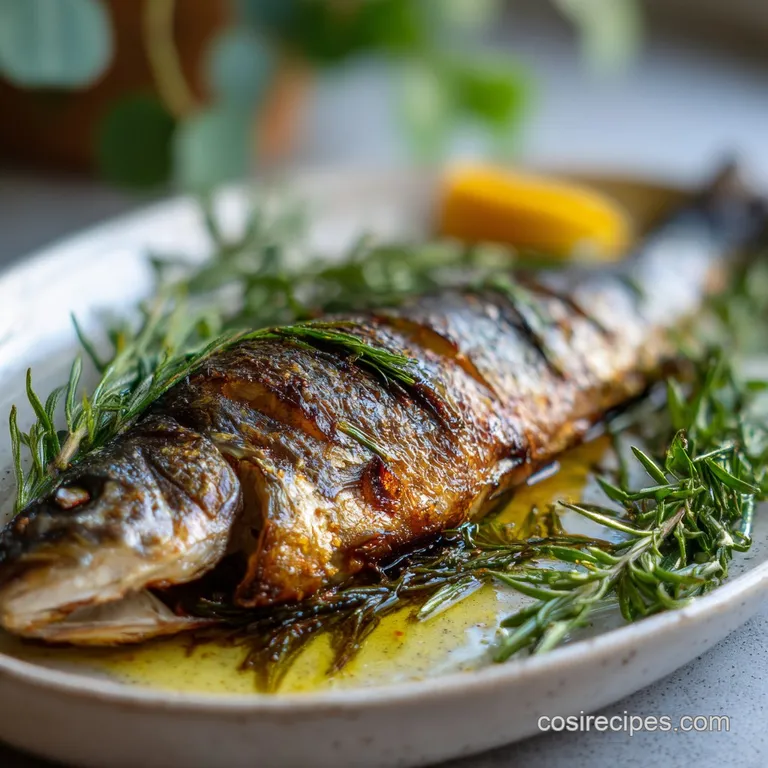 Mediterranean Whole Roasted Branzino