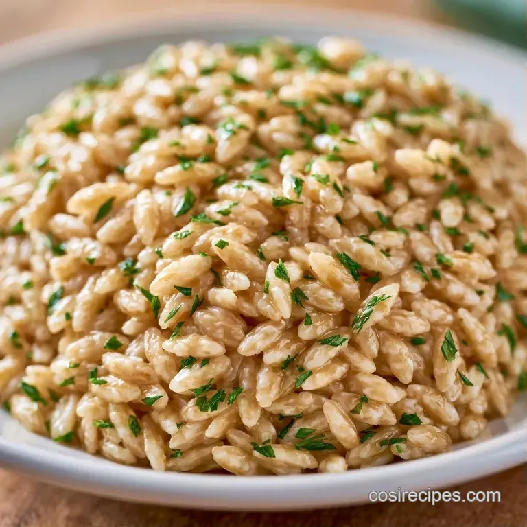 Velvety white pasta swirls on a matte ceramic plate, topped with cracked black pepper and a sprig of fresh thyme.