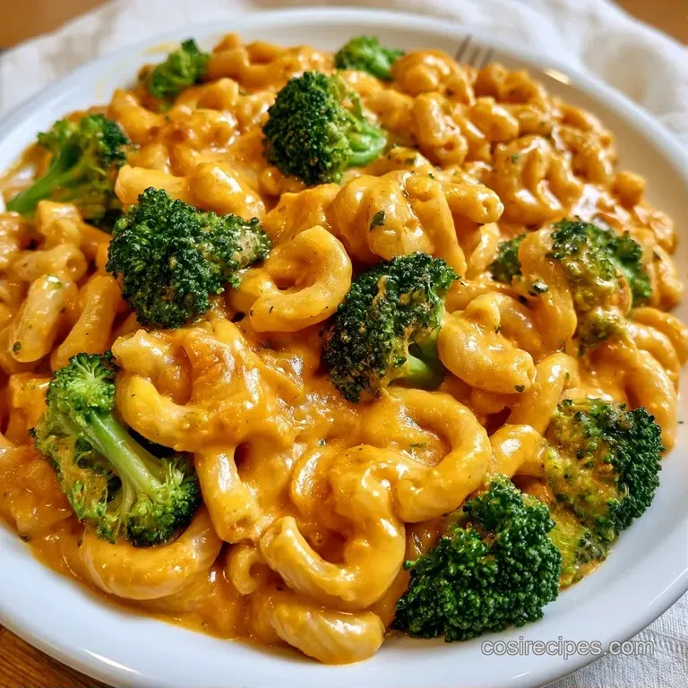 A white ceramic bowl filled with cheesy pasta, vibrant broccoli, and a sprinkle of fresh cracked black pepper.