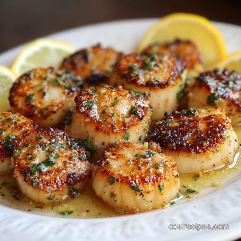 Pan Seared Scallops with Garlic Butter