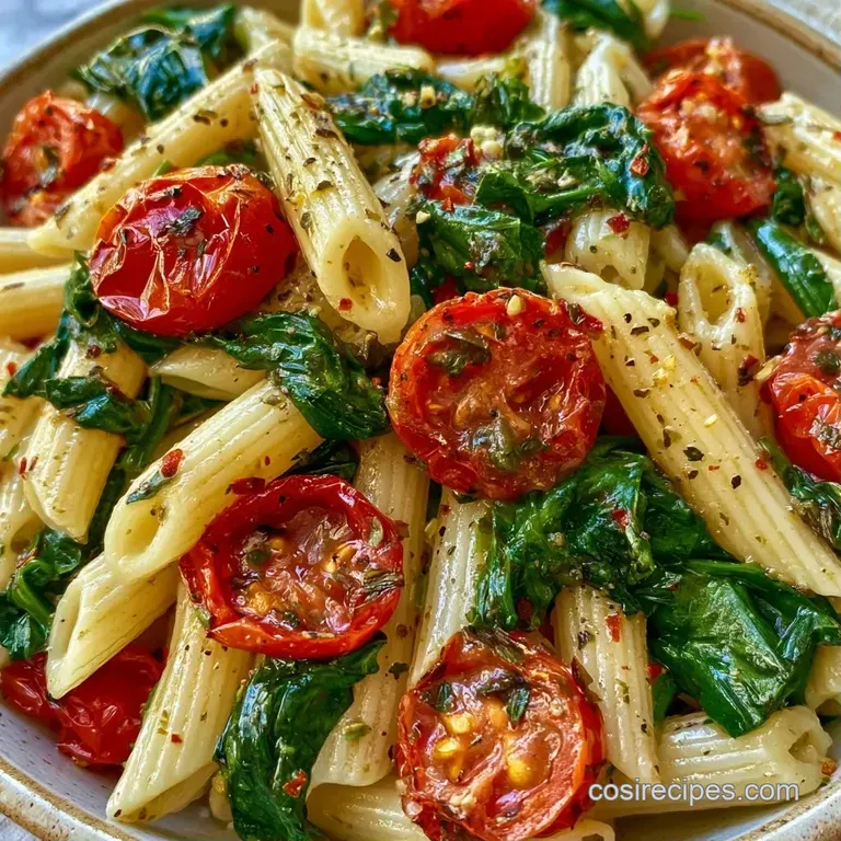 A neat swirl of velvety white pasta in a ceramic bowl, topped with fresh green herbs and a sprinkle of cheese.