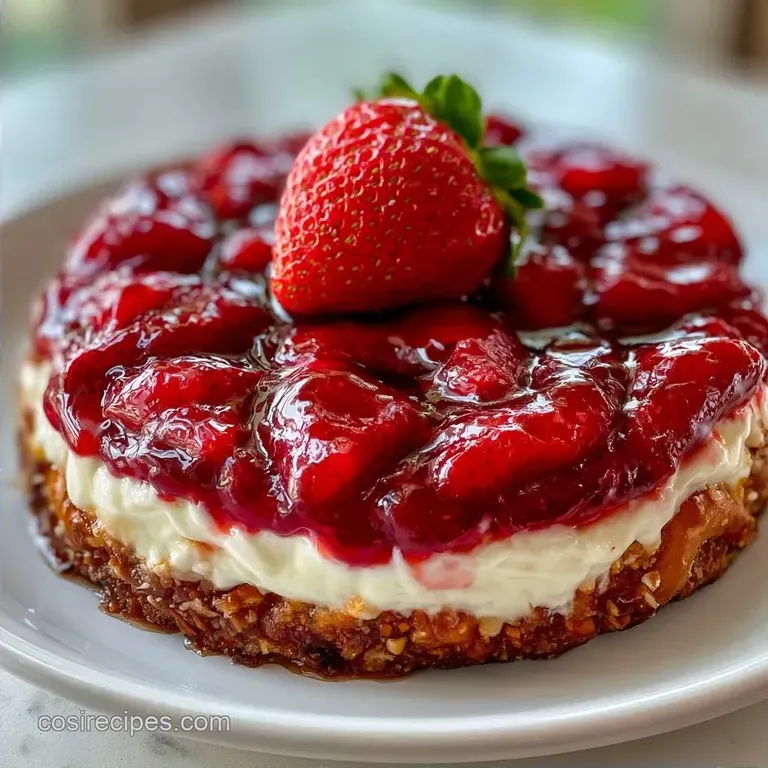 Paula Deen Strawberry Pretzel Salad: Lighter Version
