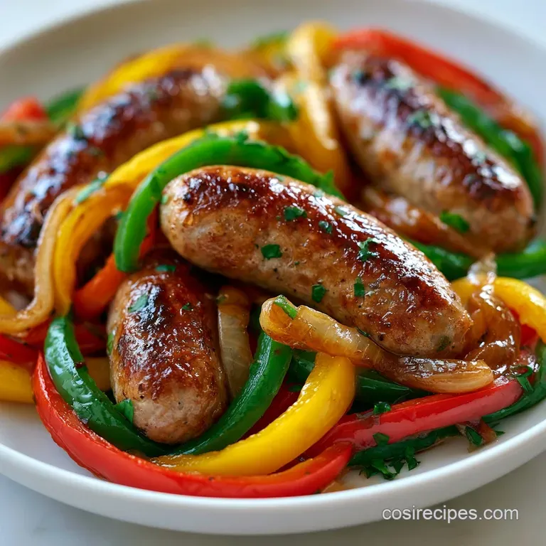 Sausage and Peppers: Charred and Juicy