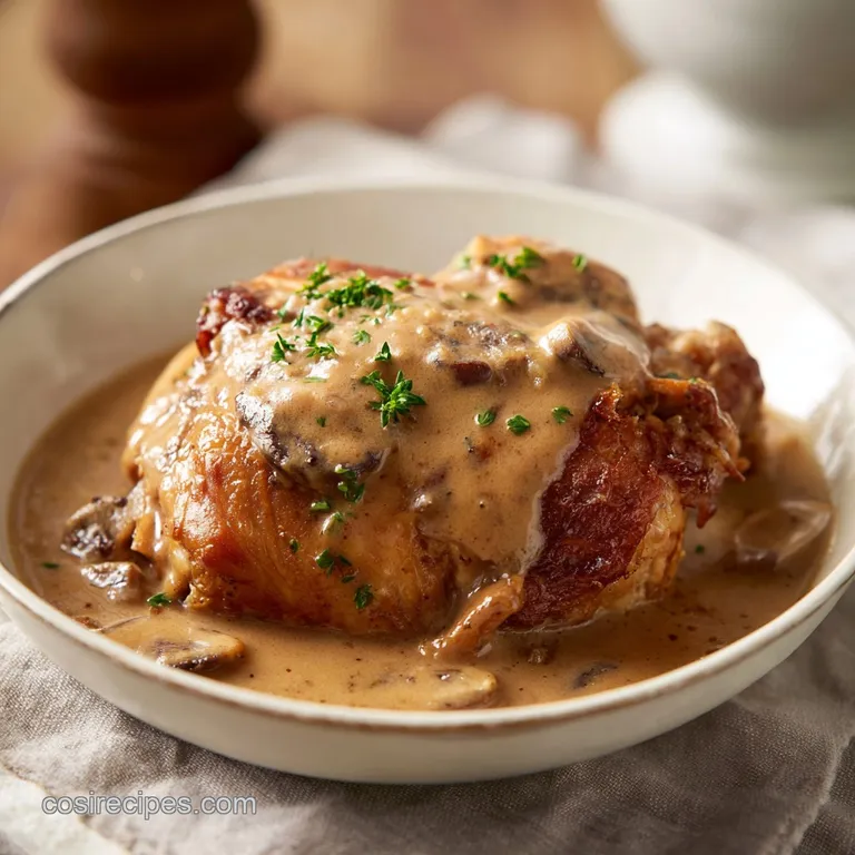 Slow Cooker Chicken and Gravy: Velvety and Savory