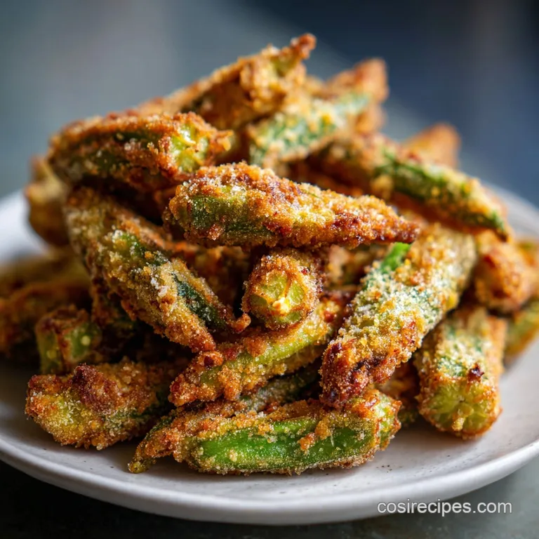 Southern Fried Okra Recipe: Cornmeal Crust