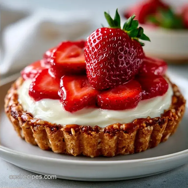 Strawberry Pretzel Salad in a Bowl with Cream Cheese