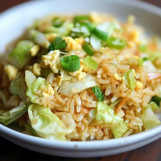 Cabbage Egg Fried Rice 