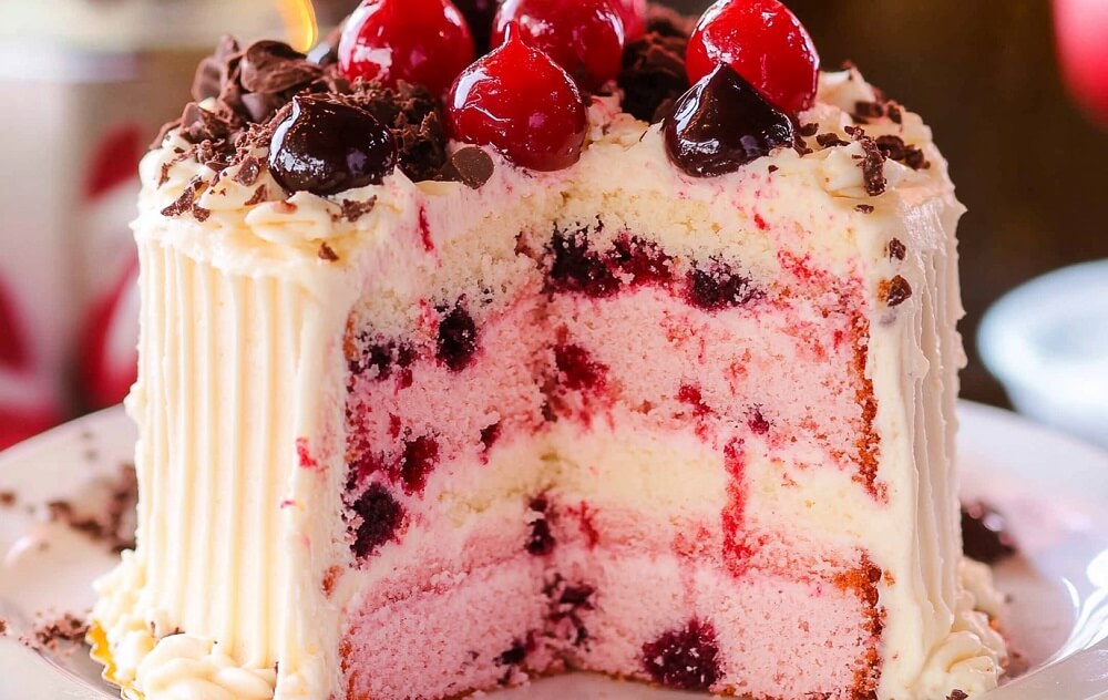 Cherry Chip Cake Recipe