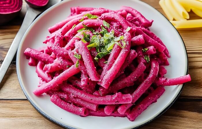 Homemade Beet Pasta