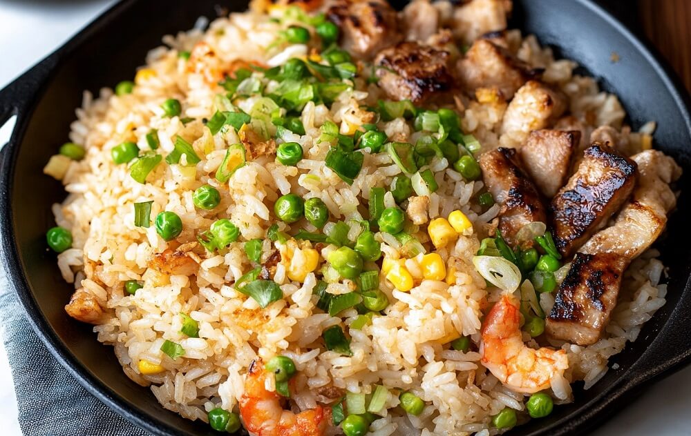 How do you make hibachi rice not sticky