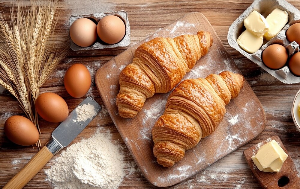 What are the ingredients in a croissant?