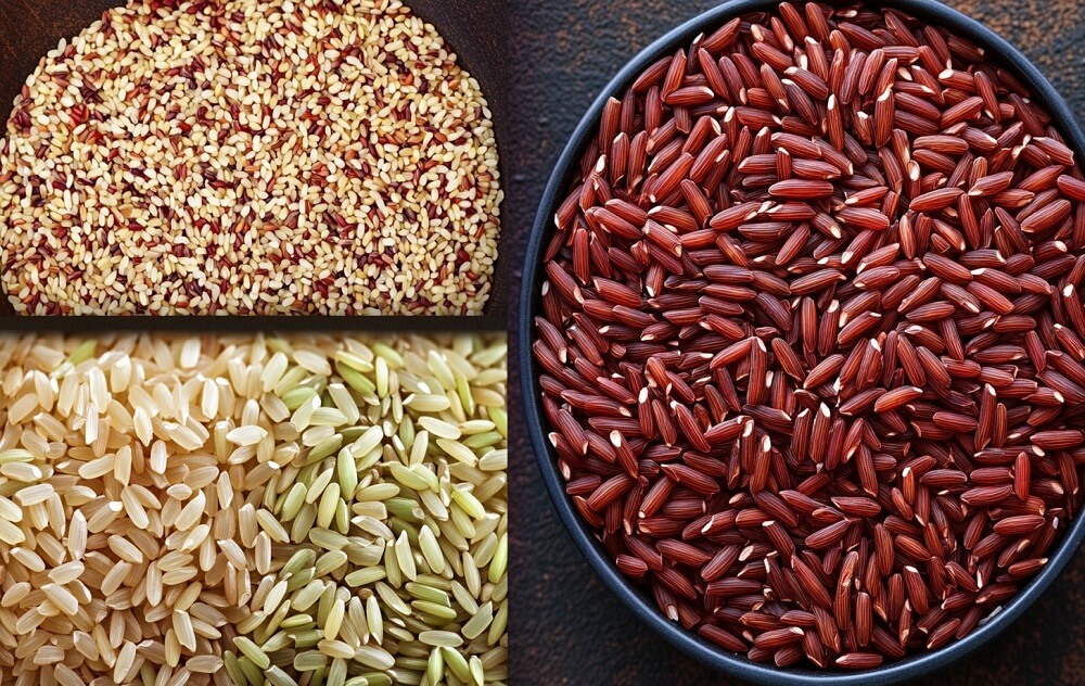 What is the difference between red rice and normal rice