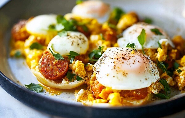 chorizo and eggs